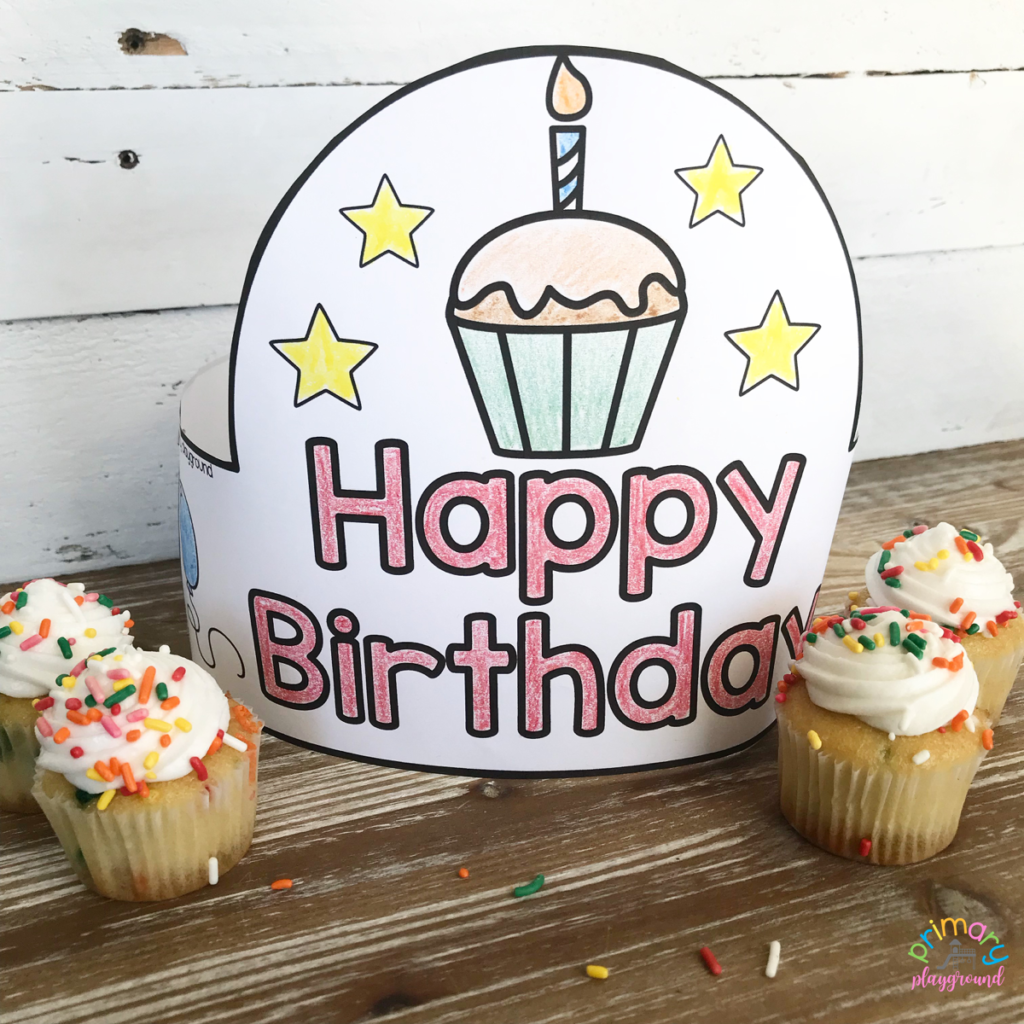 Free Printable Birthday Hat Primary Playground Free Printable Birthday Hat Primary Playground