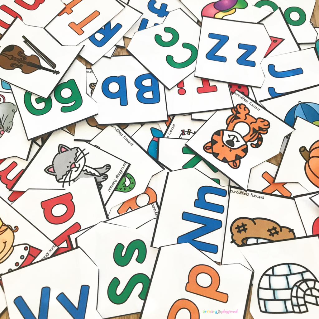Free Printable Beginning Sound Puzzles - Primary Playground