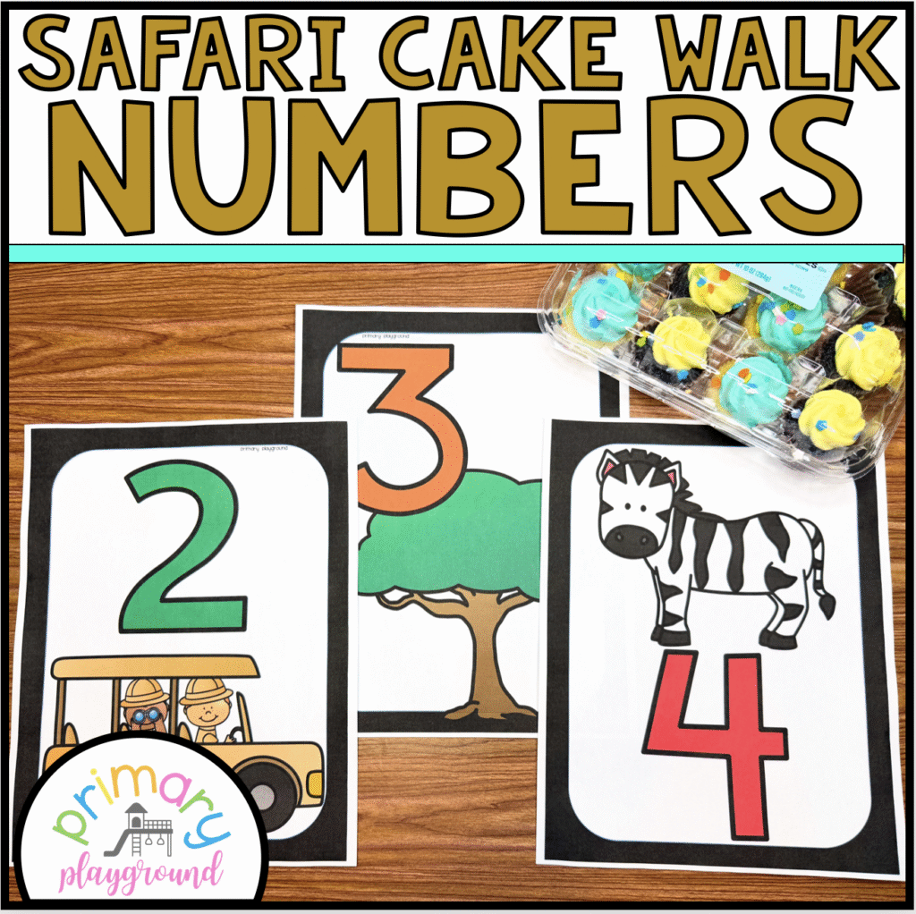 Safari Cake Walk Numbers | Classroom Party Game | No Prep Classroom ...