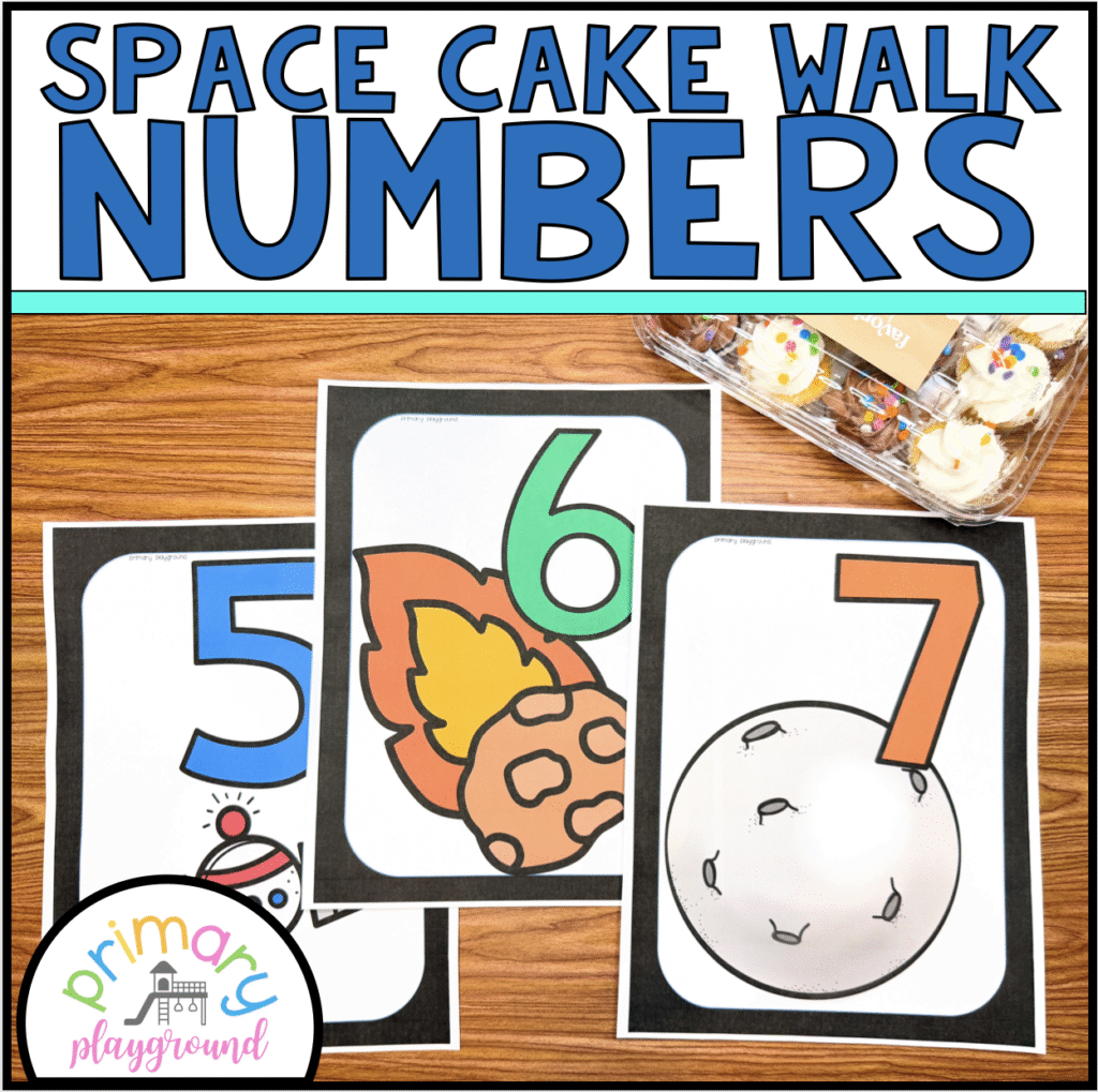 Space Cake Walk Numbers Game – Fun, No Prep Classroom Party Activity ...